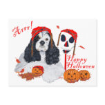 American Cocker Spaniel Halloween Postcards