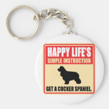 American Cocker Spaniel Key Chain