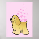 American Cocker Spaniel Love Print