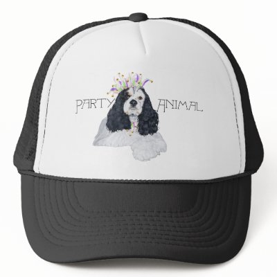 American Cocker Spaniel Party Animal Hat by MaggieRossDogs