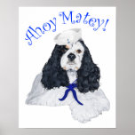 American Cocker Spaniel Sailor Print