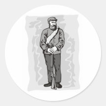 American confederate soldier military serviceman stickers