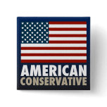 American Conservative Pinback Buttons