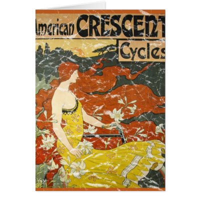 American Crescent Cycles - distressed by vintageurban