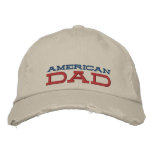 american dad distressed chino cap embroidered hats
