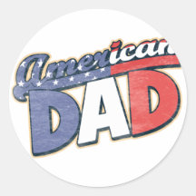 American Dad Round Sticker