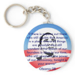 American Dream Obama Keyring RWB keychains