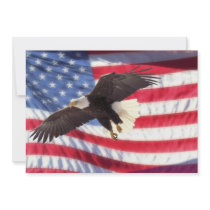 American Eagle & American Flag Invitation