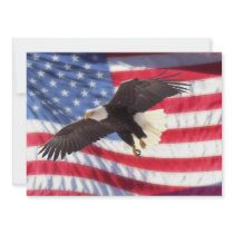 American Eagle & American Flag Invitation