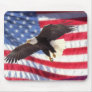 American Eagle and Flag Mousepad