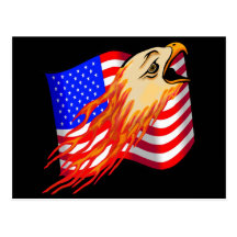 American Eagle Biker T shirts Gifts Post Card