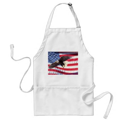 American Eagle & Flag Apron by Fictionwerks