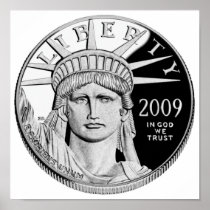 American Eagle Platinum Proof Coin Poster