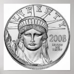 American Eagle Platinum Reverse Proof Coins Posters