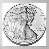 American Eagle Silver Bullion Coin Print