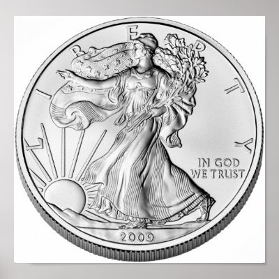 American Eagle Silver Bullion Coin Print by kcoop