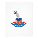 American Election Voting Ballot Box Retro Custom Invitations