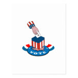 American Election Voting Ballot Box Retro Postcard