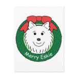 American Eskimo Christmas Post Cards
