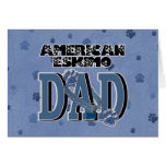 American Eskimo DAD Greeting Cards