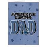 American Eskimo DAD Greeting Cards