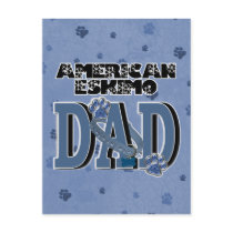 American Eskimo DAD Postcard