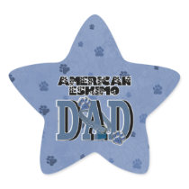American Eskimo DAD Star Sticker