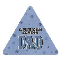 American Eskimo DAD Triangle Sticker