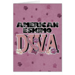 American Eskimo DIVA Greeting Cards