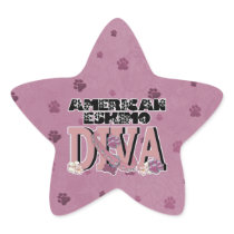 American Eskimo DIVA Star Stickers