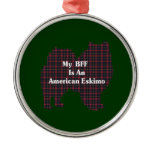 American Eskimo Dog BFF Christmas Ornament
