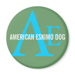 American Eskimo Dog Breed Monogram