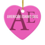 American Eskimo Dog Breed Monogram