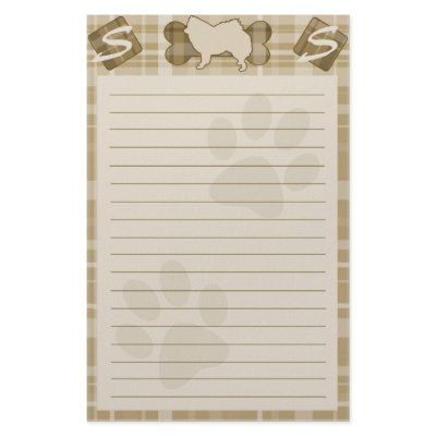 American Eskimo Dog Breed Stationery by MenagerieMayhem