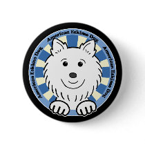American Eskimo Dog Pinback Buttons