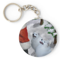 American Eskimo Dog Christmas Gifts Key Chain