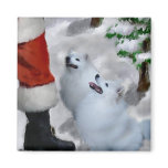 American Eskimo Dog Christmas Gifts magnets