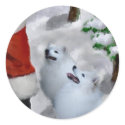American Eskimo Dog Christmas Gifts stickers