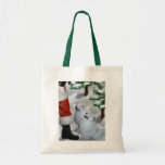American Eskimo Dog Christmas Gifts Tote Bags