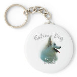 American Eskimo Dog Dad 2 Keychain