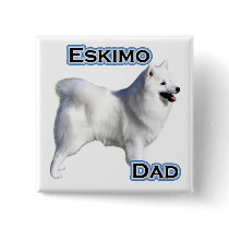American Eskimo Dog Dad 4 - Button