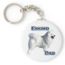 American Eskimo Dog Dad 4 - Keychain