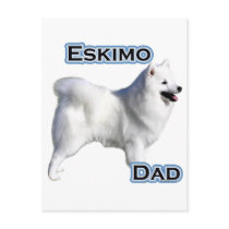 American Eskimo Dog Dad 4 Post Cards