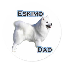 American Eskimo Dog Dad 4 - Sticker