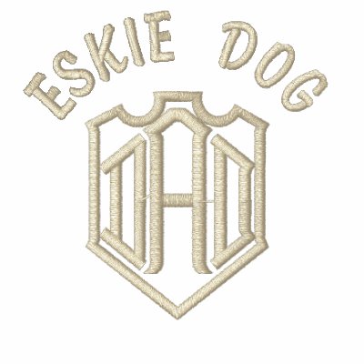 American Eskimo Dog DAD Embroidered Shirt by DogsByDezign