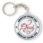 American Eskimo Dog Dad Key Chain