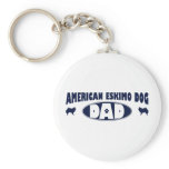 American Eskimo Dog Dad keychains