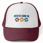 AMERICAN ESKIMO DOG DAD Paw Print Mesh Hats
