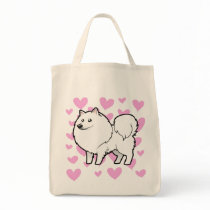 American Eskimo Dog / German Spitz Love Canvas Bag