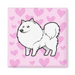 American Eskimo Dog / German Spitz Love magnets